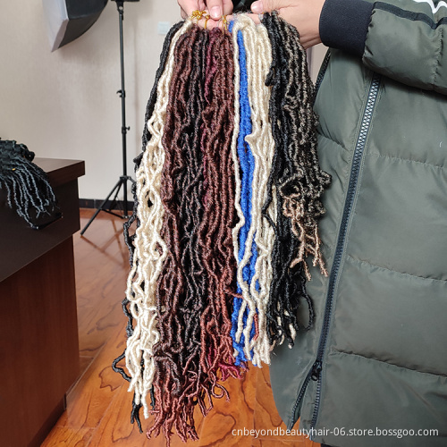 aliexpress Best Nu faux Locs Crochet Hair Most Natural Faux Locs Crochet Braid 100% Premium Fiber Synthetic Hair African Roots